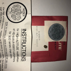 homelite 900 series chainsaws high altitude nozzle a-69819 new (hm-22)