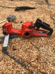 Dolmar 112 fuel tank rear trigger handle assembly #2