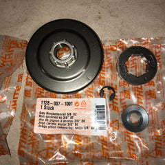 stihl ms361 chainsaw 3/8"-8T rim sprocket kit 1128 007 1001 new oem (st-7)