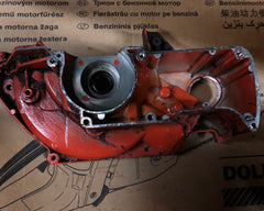 dolmar ps-6100 chainsaw crankcase half, flywheel side 130 111 120