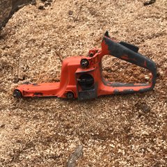 Husqvarna 162 chainsaw fuel tank rear trigger handle #3