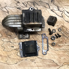 pioneer 600 chainsaw muffler assembly kit