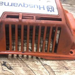 husqvarna 261, 262 xp chainsaw starter recoil cover and pulley assembly #2