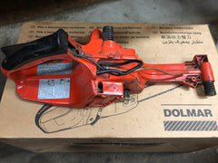 dolmar ps-6100 chainsaw complete fuel tank rear trigger handle assembly 130 114 100