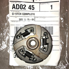 husqvarna 288, jonsered 2095 clutch 503 70 15-01 new oem (h-5)