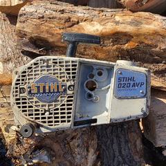 stihl 020 av chainsaw complete starter/recoil and pulley assembly #2
