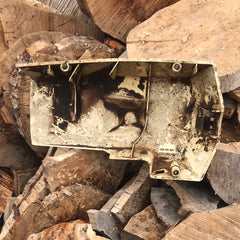 Husqvarna 50 chainsaw white air filter top cover with choke assembly #2