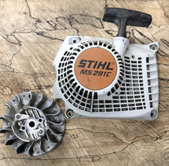 Stihl MS 291 c chainsaw starter assembly and flywheel kit used Easy2Start