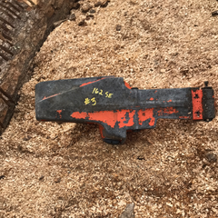 Husqvarna 162 chainsaw fuel tank rear trigger handle #3