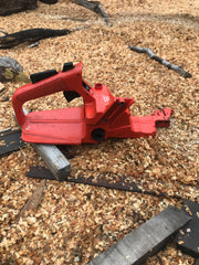 Dolmar 111 chainsaw fuel tank rear trigger handle