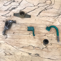 Dolmar PS-421 chainsaw Oil Pump, Lines and Oil Drive Assembly