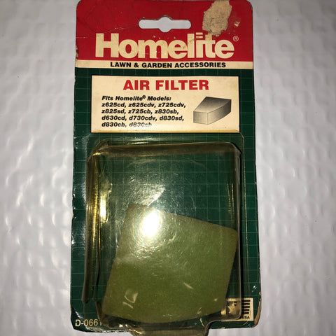 homelite string trimmer air filter D-06615 new (hm-148)