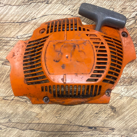 husqvarna 575 xp / xpg chainsaw complete starter recoil cover and pulley assembly