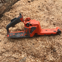 Husqvarna 162 chainsaw fuel tank rear trigger handle #3