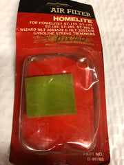 Homelite st-155, st-175 string trimmer air filter d-98760 new (hm-148)