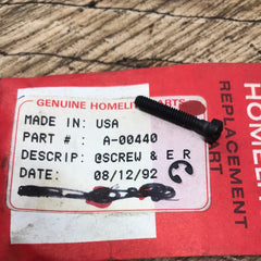 Homelite Chainsaw Bar Adjuster Screw & C-Clip NEW A-00440 Fits Homelite 180 Chainsaws (hm 326)