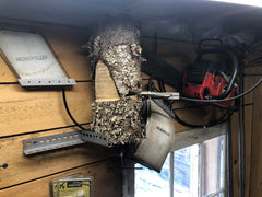 Jonsered Nordfeller Inflatable Wedge Chainsaw and Display 1979