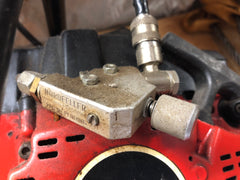 Jonsered Nordfeller Inflatable Wedge Chainsaw and Display 1979