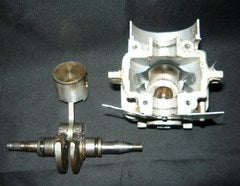 Homelite XL-2 XL2 Chainsaw Piston, Cylinder, Crankshaft, Crank rod