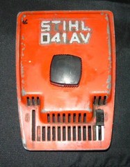 stihl 041 av chainsaw air filter cover and nut #1 1110 141 0501