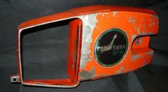 craftsman 3.7 chainsaw clutch side cover and chain tensioner model # 917.353770 (red, late model with chain tensioner)