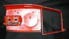 craftsman 3.7 chainsaw clutch side cover and chain tensioner model # 917.353770 (red, late model with chain tensioner)