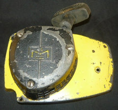 mcculloch mac pro 10-10 chainsaw starter recoil cover and pulley assembly #2