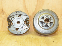 poulan micro xxv chainsaw spur sprocket drum with clutch assembly (late model)