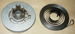 roper built craftsman 3.7 chainsaw starter pulley and rewind spring set