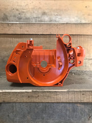 husqvarna 445, 450, 445e, 450e chainsaw crankcase tank chassis housing with bar studs New OEM 537 43 82 (BHJSP)
