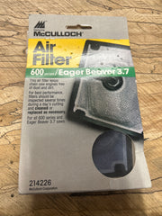 mcculloch pro mac 610 650 605 3.7 timber bear/eager beaver air filter new OEM 214226 (bulky)