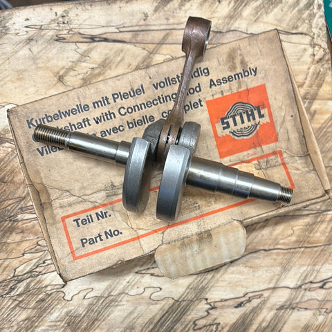 stihl 045, 056 av chainsaw crankshaft and rod new old stock (SAG)