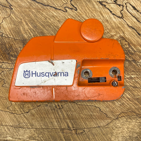 husqvarna 455 rancher, 460 chainsaw clutch cover with brake #1