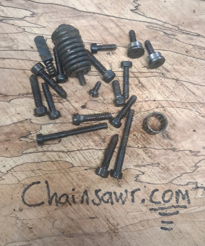 husqvarna 455 rancher chainsaw lot of assorted hardware #1