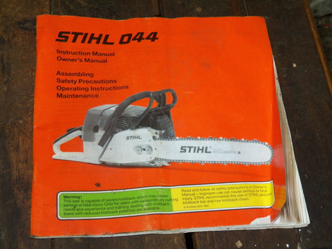 Stihl 044 Chainsaw Instruction Manual Original