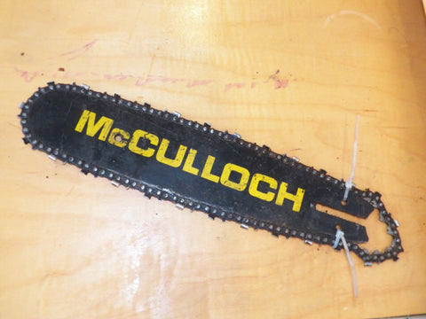 10" Mcculloch Chainsaw Bar w/ 1/4" pitch chain for Mini Mac