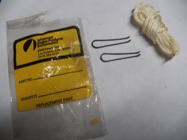 O & R Engines Rope with Clips 137-2 NEW