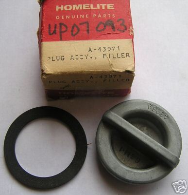 Homelite Pump Plug Filler Assy. Cap & Gasket A43971 NEW