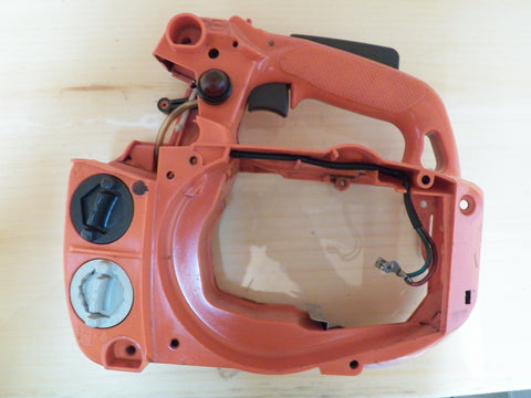 husqvarna 338xpt chainsaw rear trigger handle tank housing assembly with throttle parts