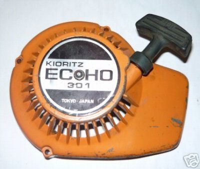 Echo 301 Chainsaw Recoil Starter Cover w/Pulley, Spring