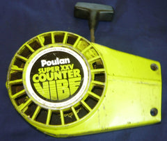 Poulan Super XXV Chainsaw Counter Vibe Chainsaw Starter Recoil Cover and Pulley Assembly