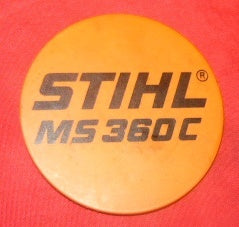 stihl ms 360c chainsaw I.D. emblem