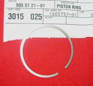 husqvarna piston ring pn 503 57 21-01 new (bin H-30)