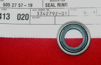 husqvarna 50, 51, 55, 154, 254, 257, 262, 357, 359, 372 + chainsaw seal ring pn 505 27 57-19 new bin h-50