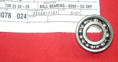 Metric chainsaw crankshaft ball bearing pn 738 22 02-25 new bin h-15