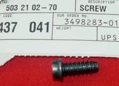 husqvarna 455, 460 chainsaw screw pn 503 21 02-70 new bin h-51