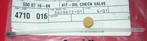 poulan oil check valve kit pn 530 07 16-66 New (loc: bin 3)