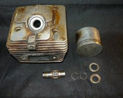 Pioneer P40 P-40 Chainsaw Piston and Cylinder Assembly