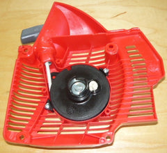 efco 165, 156 chainsaw complete starter recoil cover and pulley assembly new pn 5001031br (new efco bin2)