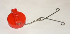 homelite 240, 245 chainsaw fuel cap (red with keeper)
